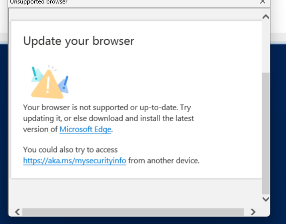 Unsupported browser