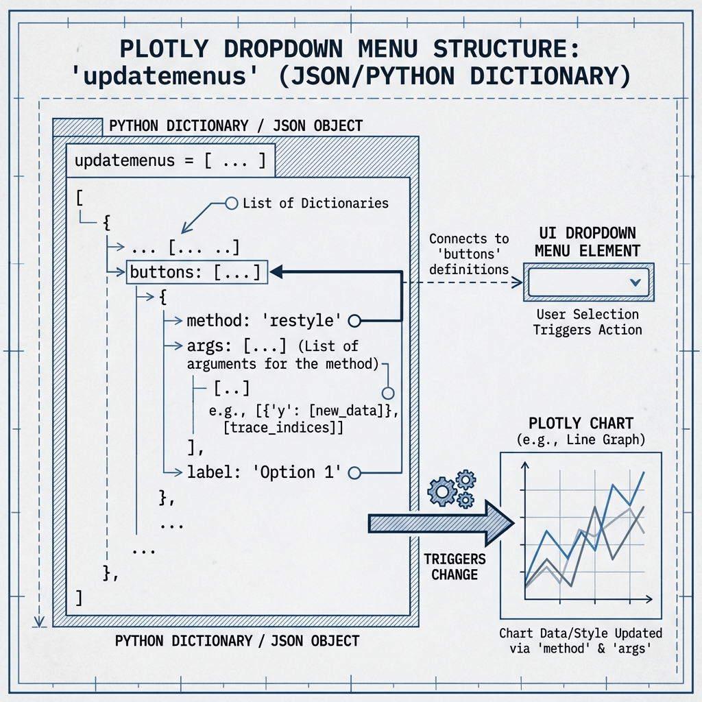 Plotly Dropdown Structure Diagram