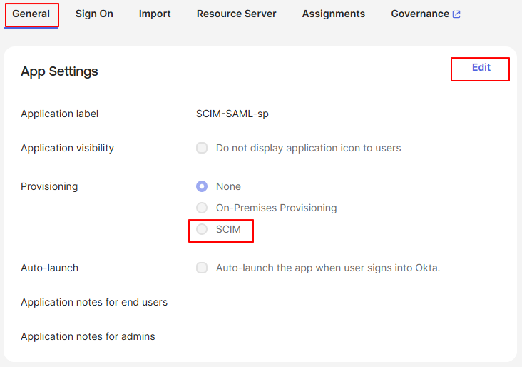 General → App Settings — Provisioning 선택지 3개