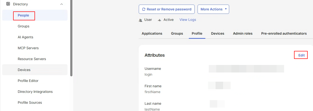 사용자 프로필 속성