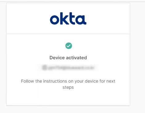 Device activated