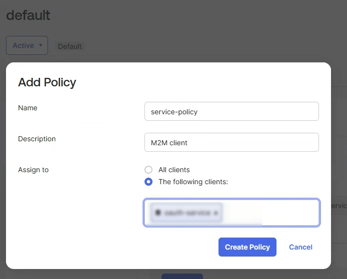 Add Policy — service-policy
